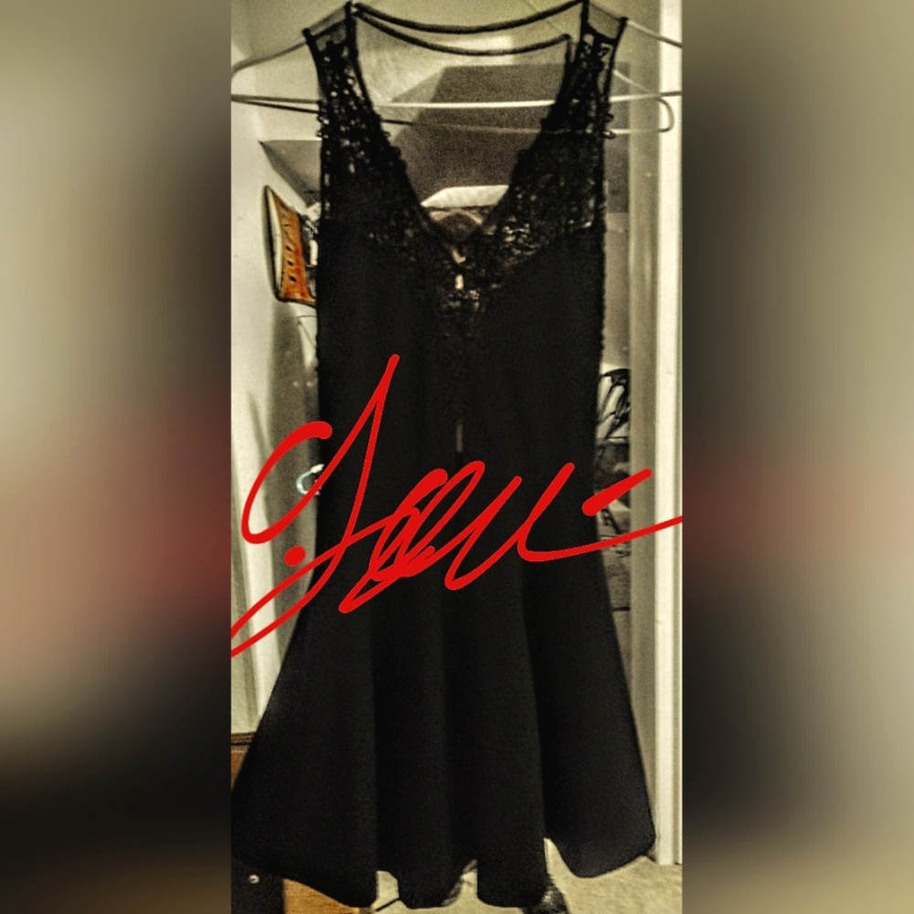 Black cocktail dress
